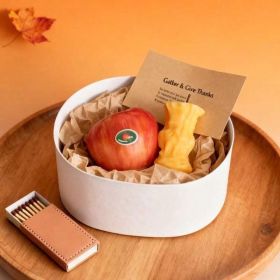 Fruit Inspired Scented Candles, Fruit Shape, Creative Design, Cute Home Accessory, Perfect For Adding A Unique Touch To Your Living Space. (Option: Apple Coreshaped Red Gift Box)