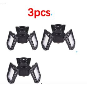 General Deformable Lamp Garage Light Radar Warehouse Industrial Lamp Home Lighting High Intensity (Option: White 60W 3pcs)